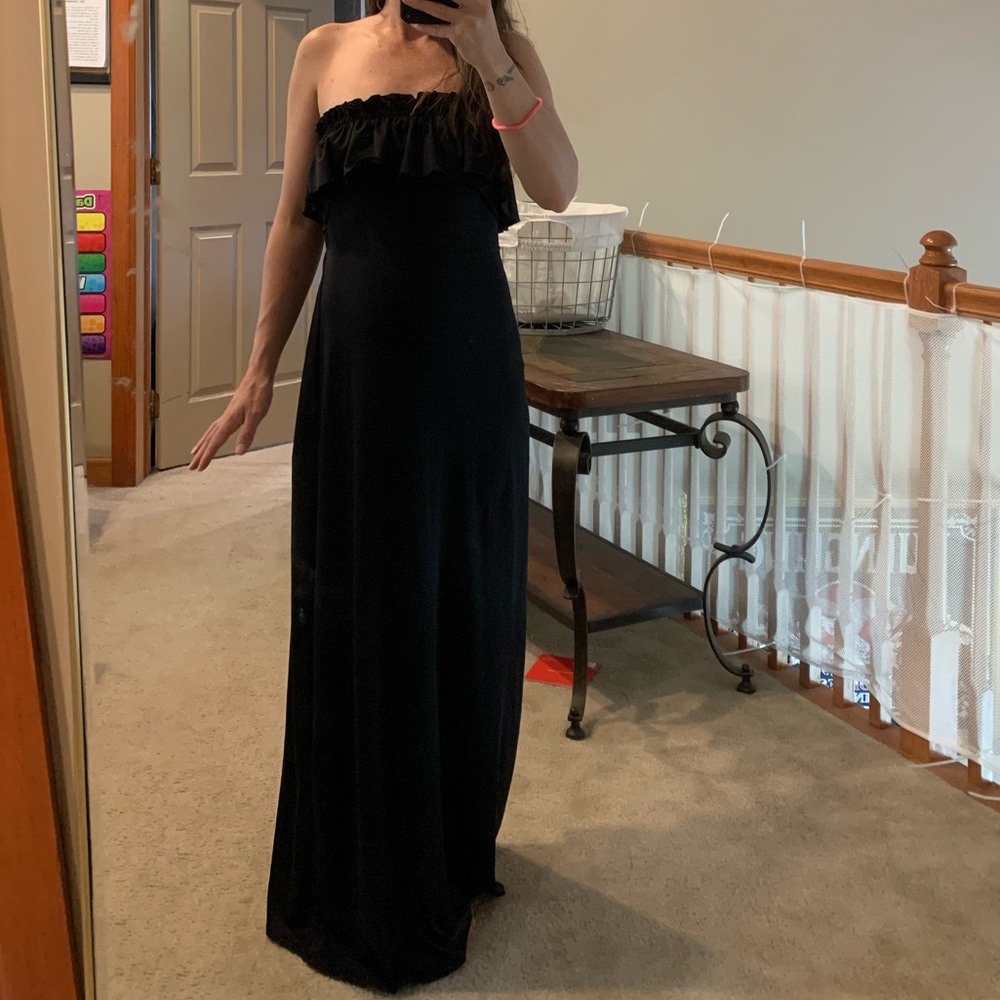 Small black Susie rose maxi dress